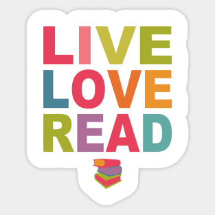 Live Love Read Sticker